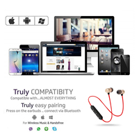5.0 słuchawki Bluetooth sportowe słuchawki z pałąkiem na kark magnetyczne słuchawki bezprzewodowe słuchawki douszne Stereo z mikrofonem do xiaomi Samsung 6